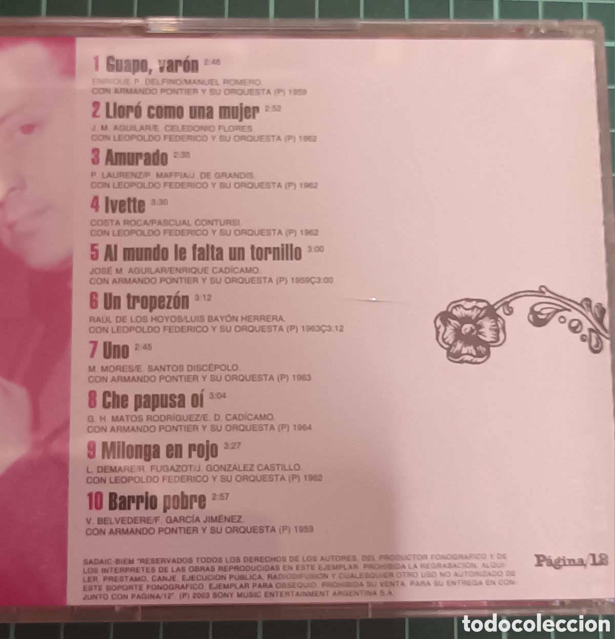 CDs de m&uacute;sica: Julio Sosa 4&rdquo; de tango ronda - Foto 2