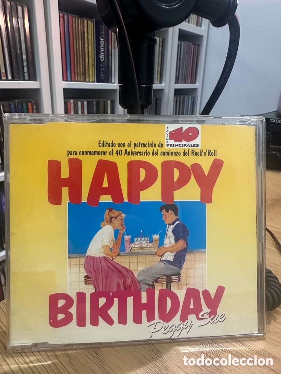 CDs de m&uacute;sica: NEIL SEDAKA PAT BOONE Happy Birthday PEGGY SUE CD SINGLE PROMO 40 PRINCIPALES 5 TEMAS A&Ntilde;O 1994 ROCK