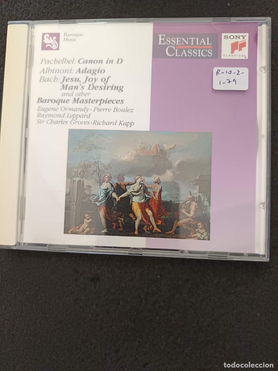 CDs de m&uacute;sica: PACHALBEL: CANON / ALBINONI: ADAGIO / BACH: JESU, JOY OF MAN'S DESIRING AND OTHER. BAROQUE MASTERPIE