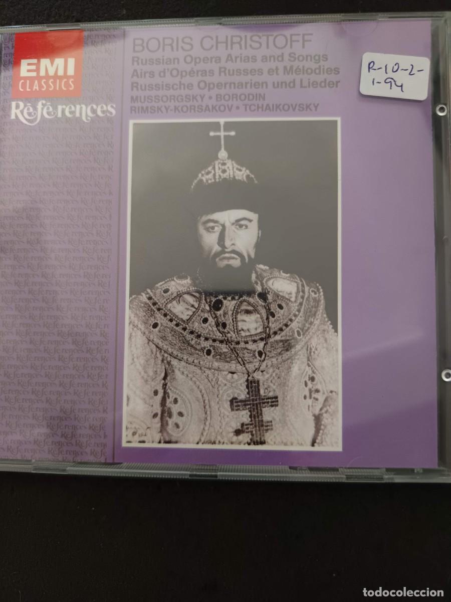 CDs de m&uacute;sica: BORIS CHRISTOFF. RUSSIAN OPERA ARIAS AND SONGS. MUSSORGSKY, BORODIN, RIMSKY-KORSAKOV, TCHAIKOVSKY
