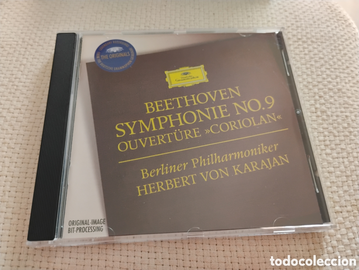 CDs de m&uacute;sica: Beethoven: Sinfon&iacute;a n. 9, obertura Coriolano. Karajan. DG