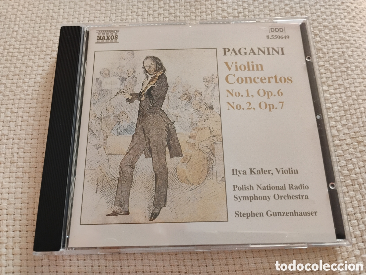 CDs de m&uacute;sica: Paganini: Conciertos para viol&iacute;n 1 y 2. Ilya Kaler. Naxos