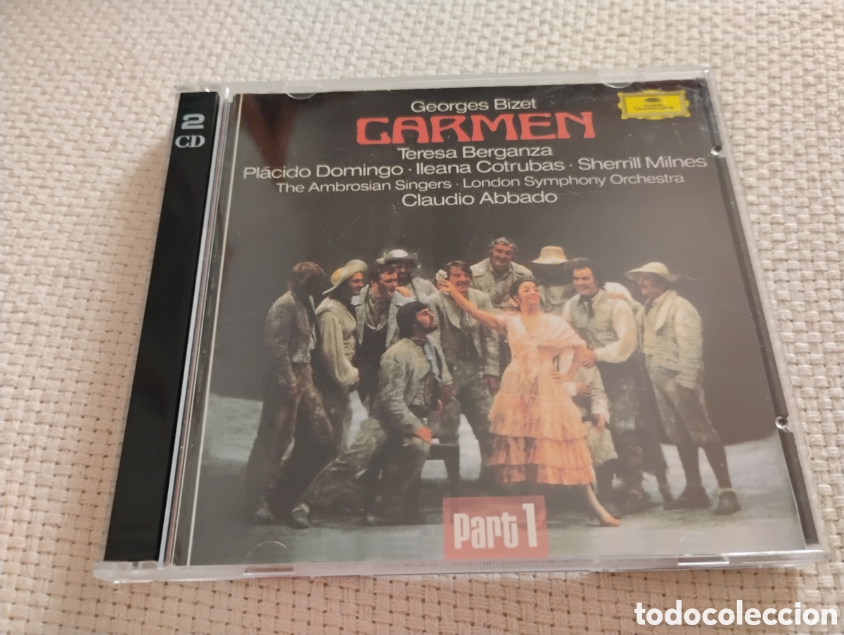 CDs de m&uacute;sica: Bizet: Carmen. Domingo, Berganza, Abbado. DG 2 cds