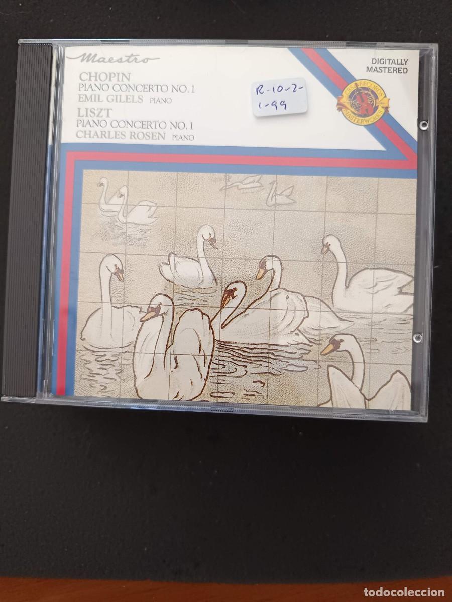 CDs de m&uacute;sica: CHOPIN. PIANO CONCERTO N&ordm; 1, PIANO: EMIL GILELS / LISZT: PIANO CONCERTO N&ordm; 1, PIANO: CHARLES ROSEN