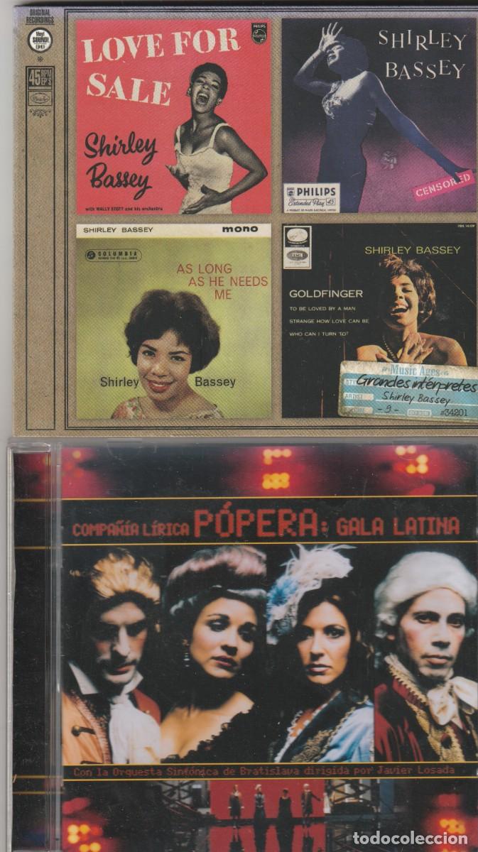CDs de m&uacute;sica: SHIRLEY BASSEY + REGALO DE P&oacute;pera -Compa&ntilde;&iacute;a L&iacute;rica P&oacute;pera &ndash; Gala Latina-2005-