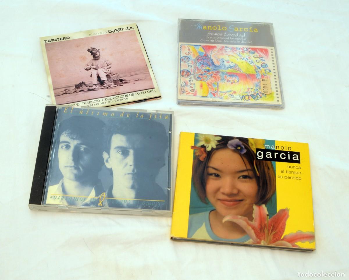 CDs de m&uacute;sica: LOTE DE 4 CD MANOLO GARC&Iacute;A/ EL &Uacute;LTIMO DE LA FILA