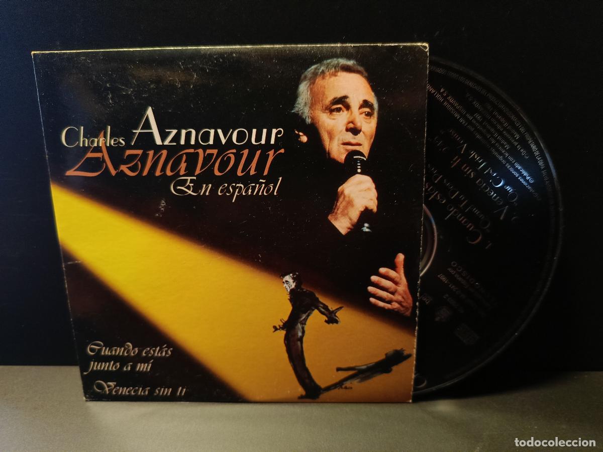 CDs de m&uacute;sica: CHARLES AZNAVOUR EN ESPA&Ntilde;OL CD SINGLE venecia sin ti en espa&ntilde;ol pepeto