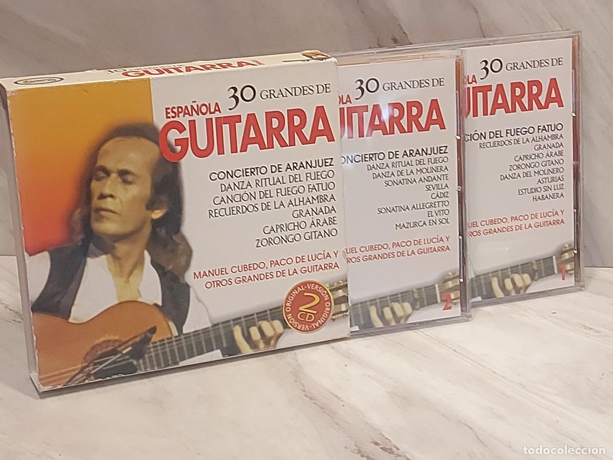 CDs de m&uacute;sica: 30 GRANDES DE GUITARRA ESPA&Ntilde;OLA | 2 CD | PACO DE LUC&Iacute;A/A. SEGOVIA/M.CUBEDO | 30 TEMAS | LUJO