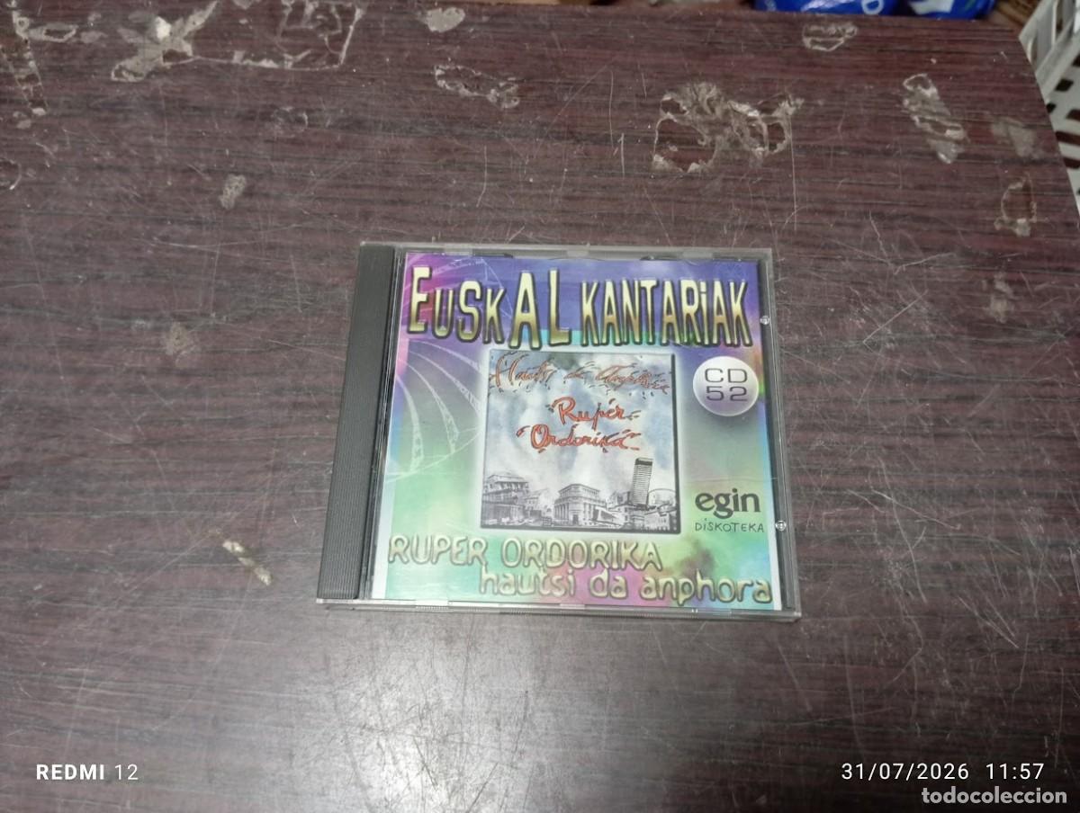 CDs de m&uacute;sica: CD RUPER ORDORIKA / HAUTSI DA ANPHORA