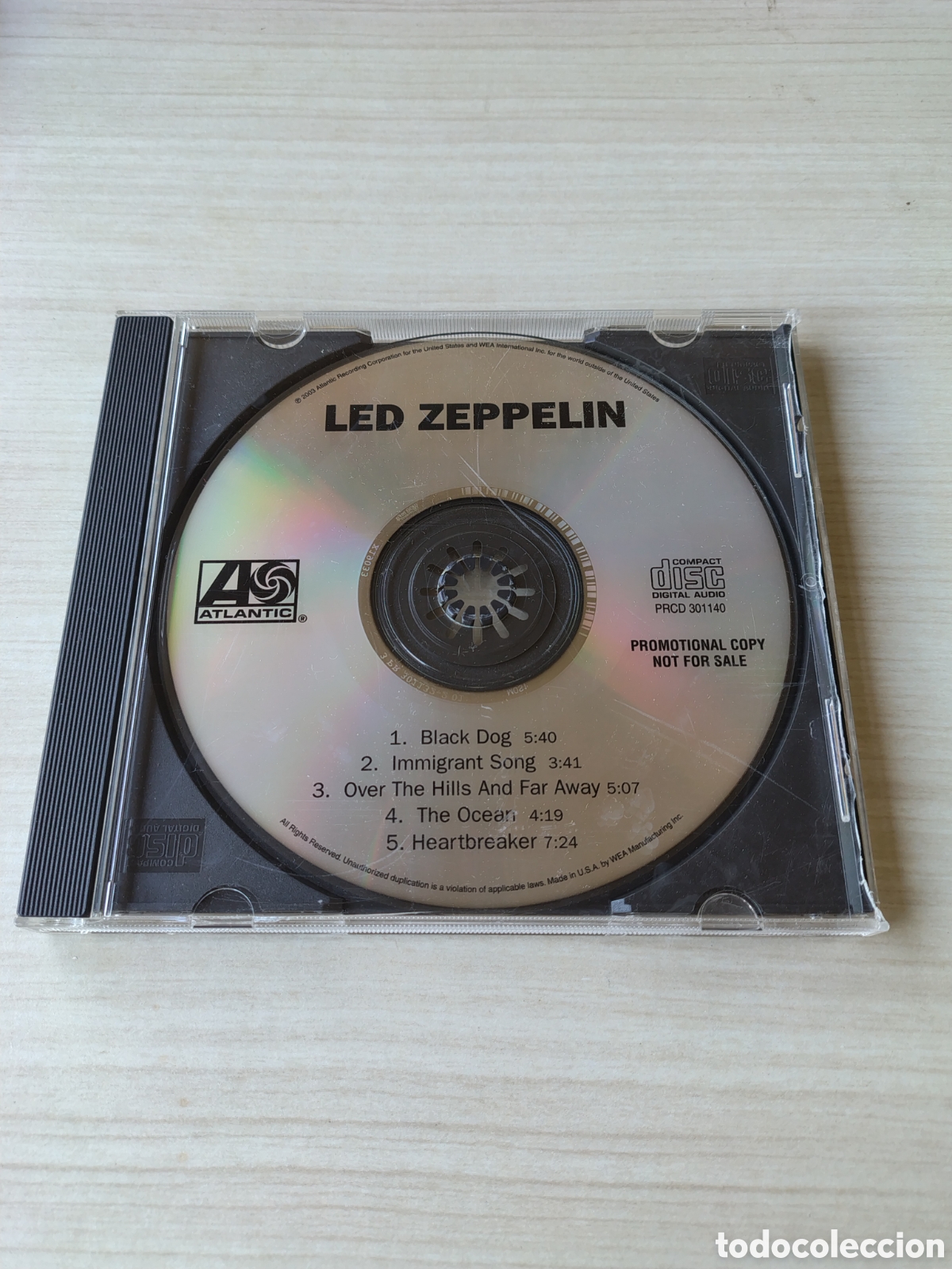 CDs de m&uacute;sica: LED ZEPPELIN ( 2003 ATLANTIC WEA USA ) PROMOTIONAL 5 CANCIONES EXCELENTE ESTADO