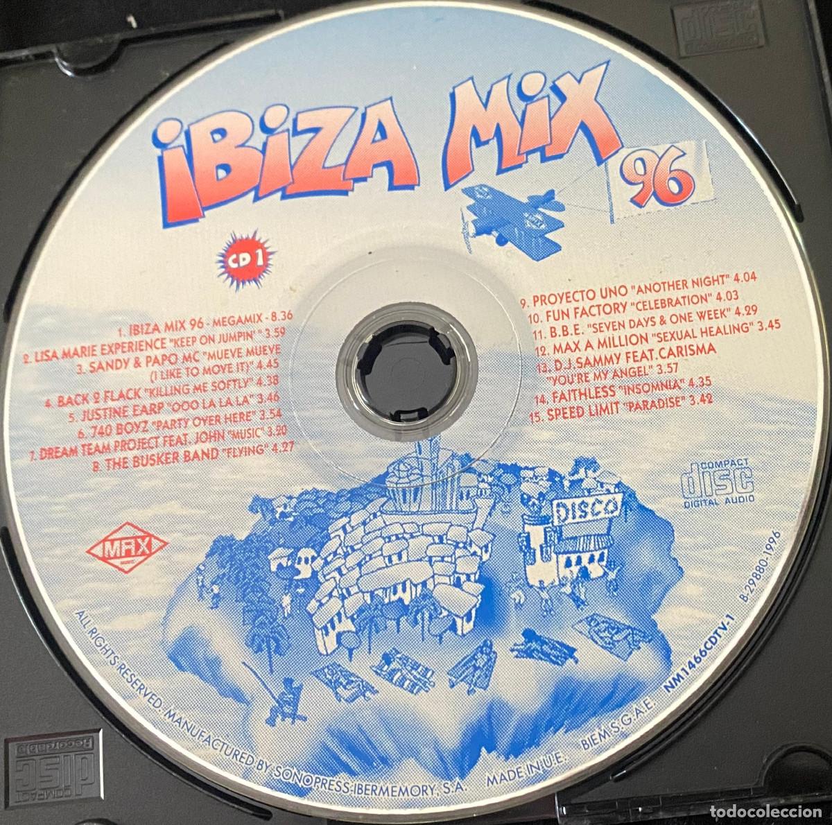 CDs de m&uacute;sica: 'Ibiza Mix 96 - CD 1'. Varios. Pop - Disco - Latino. 15 temas. CD original. En caja fina tipo slim.