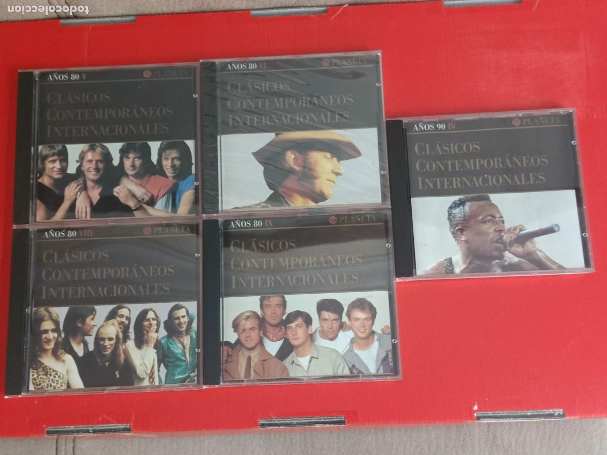CDs de m&uacute;sica: LOTE 5 COMPACT DISC A&Ntilde;OS 80 CL&Aacute;SICOS CONTEMPOR&Aacute;NEOS INTERNACIONALES A&Ntilde;OS 50