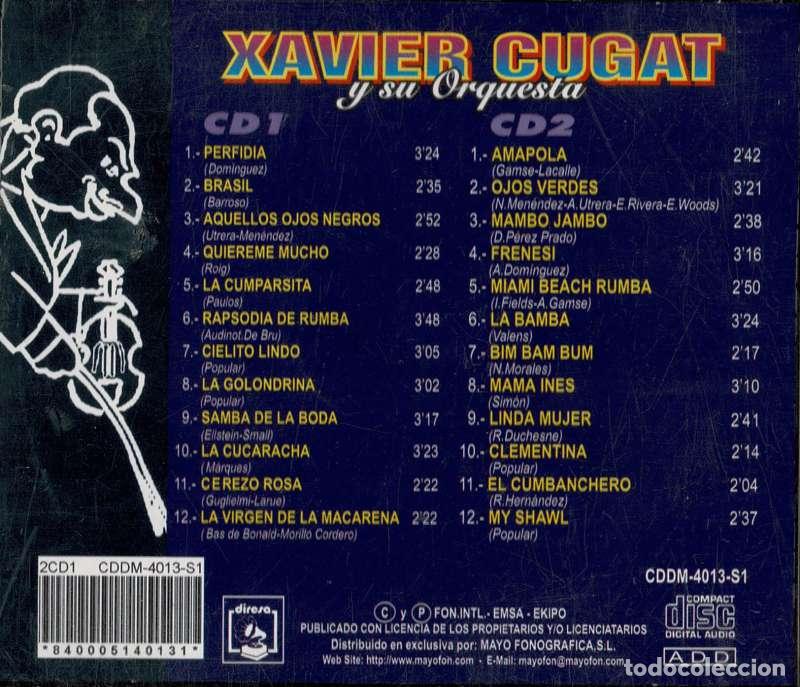 CDs de m&uacute;sica: Xavier Cugat y su Orquesta. 2 x CD - Foto 2