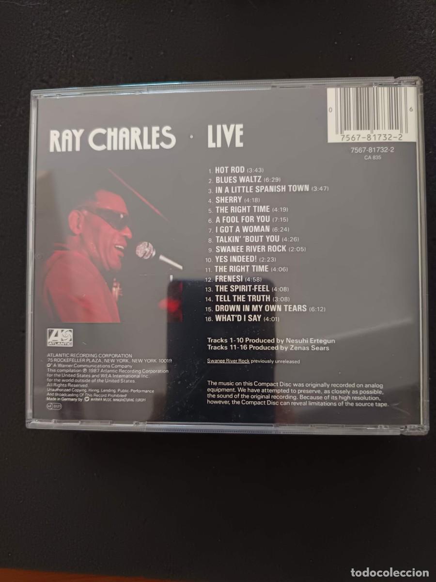 CDs de m&uacute;sica: RAY CHARLES LIVE (ATLANTIC) - Foto 2