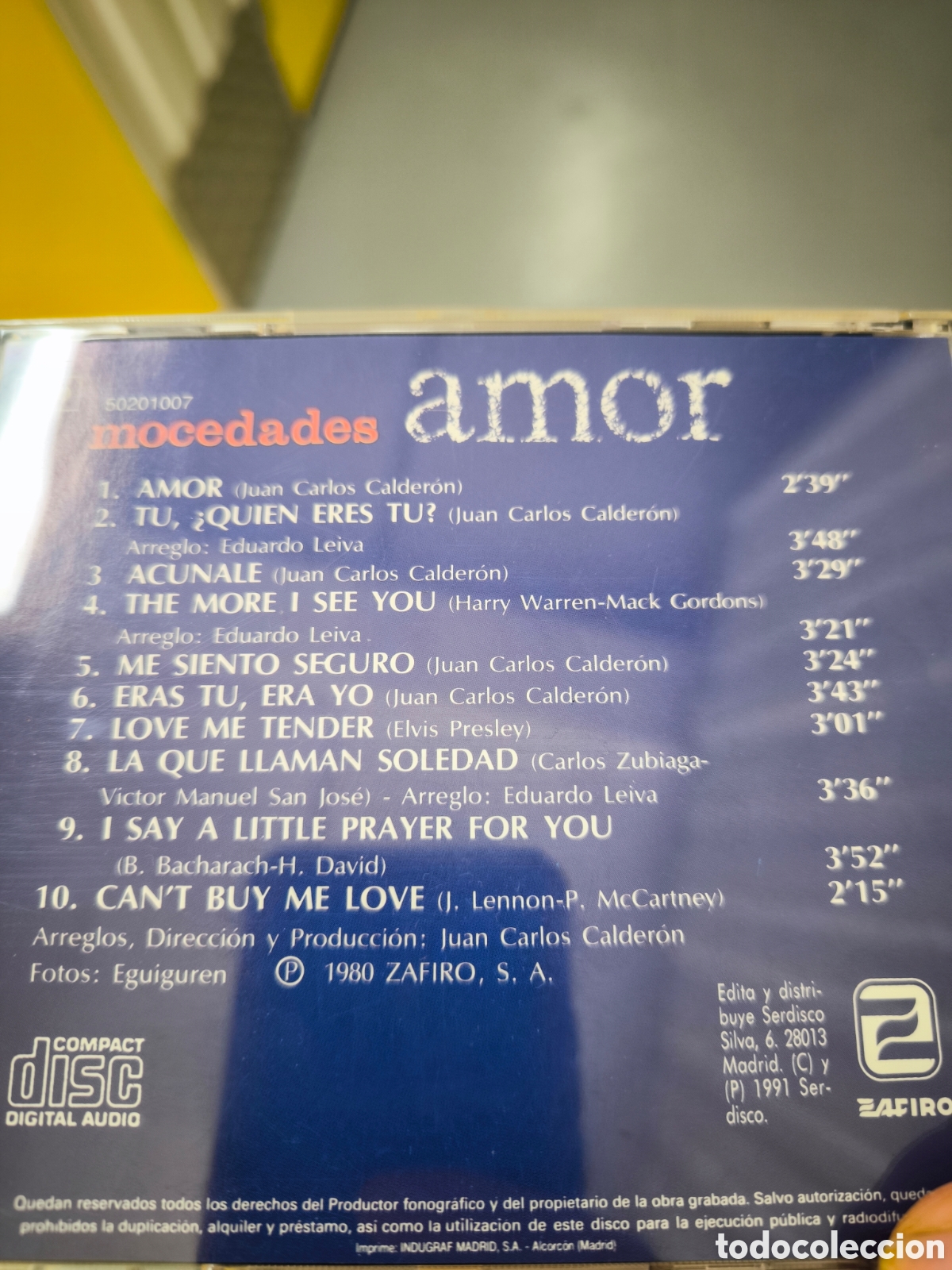 CDs de m&uacute;sica: Cd Mocedades amor 1980 - Foto 2