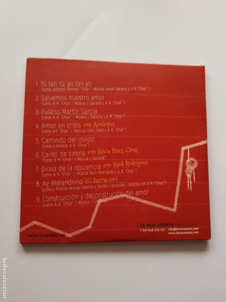 CDs de m&uacute;sica: LA CANALLA-AMOR EN CRISIS - Foto 2