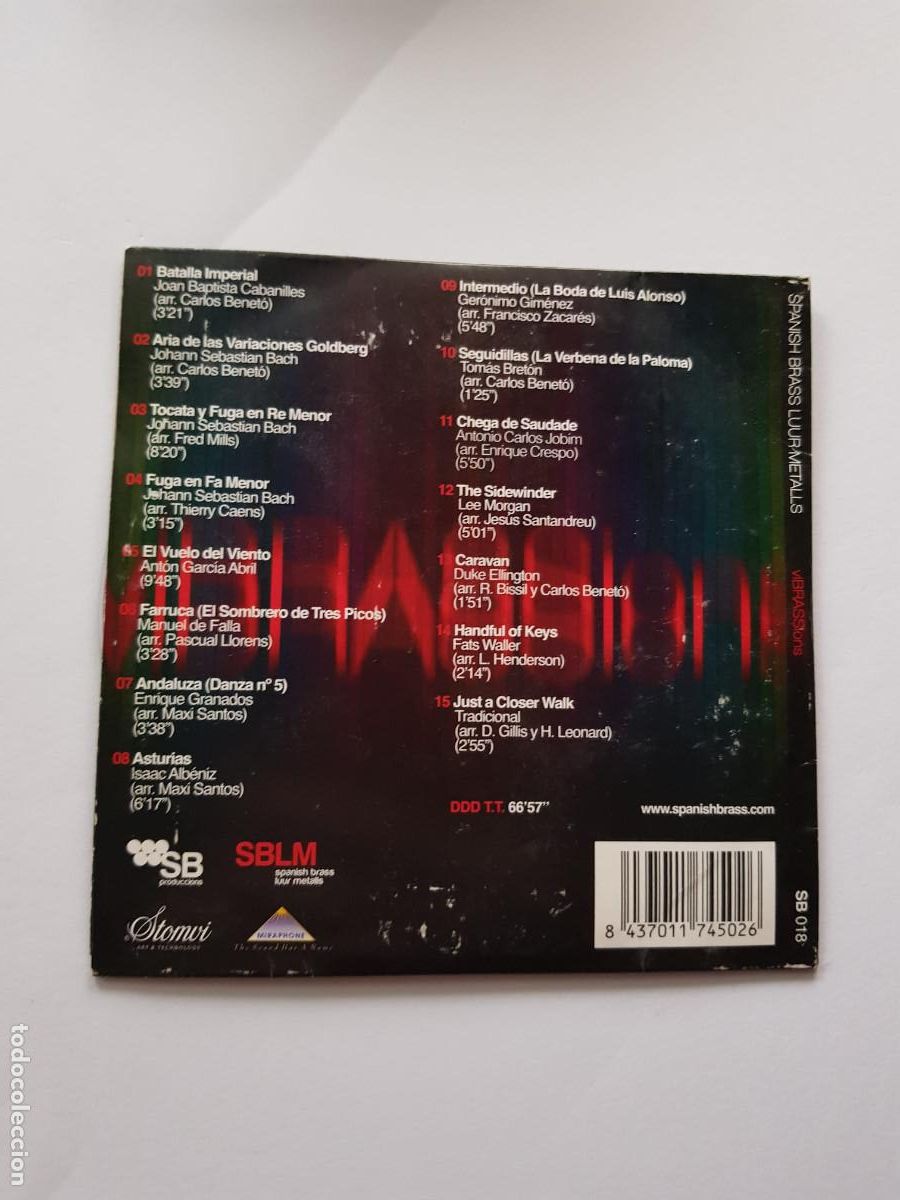 CDs de m&uacute;sica: SPANISH BRASS LUUR METALLS - Foto 2