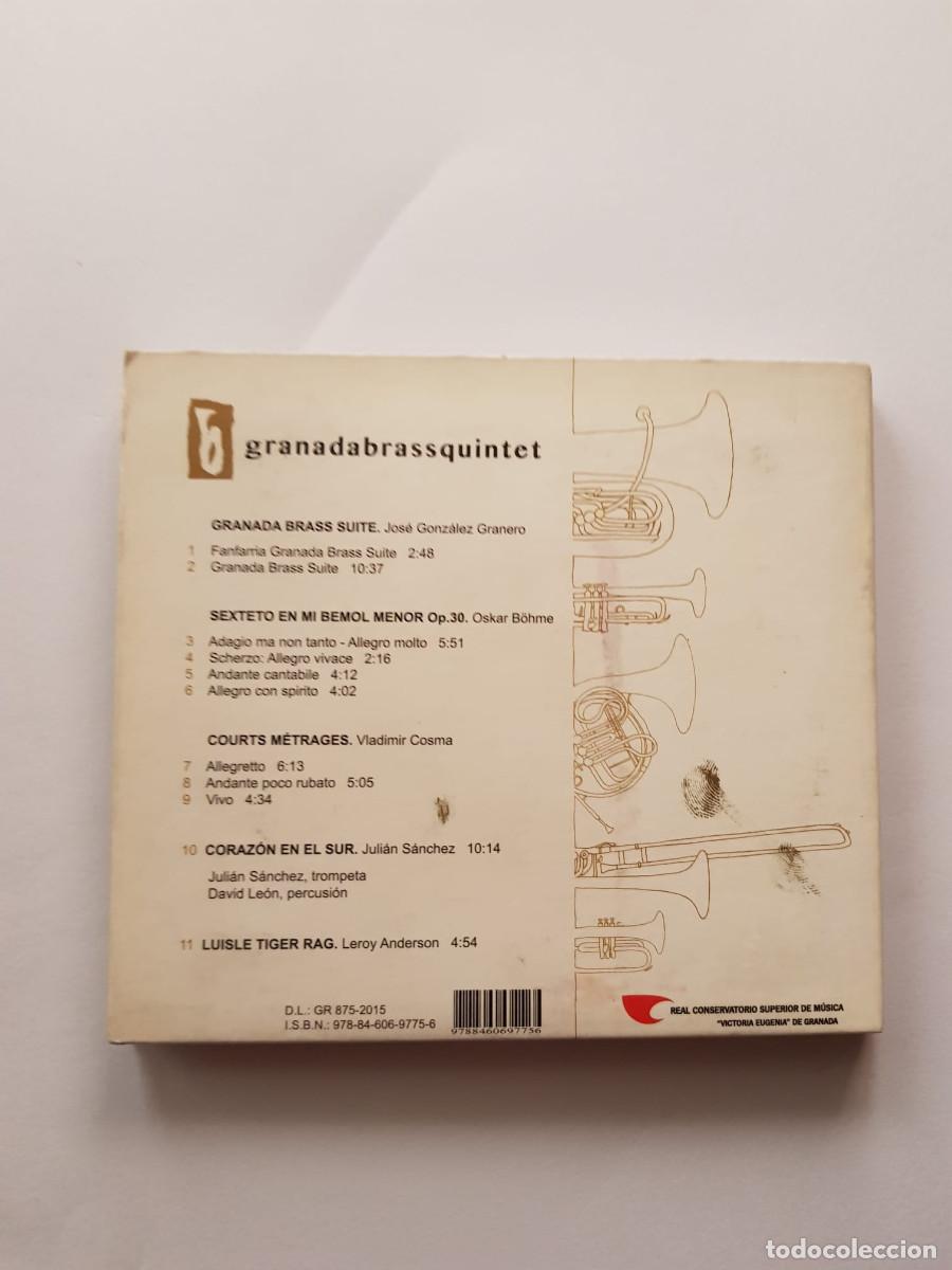CDs de m&uacute;sica: GRANADA BRASS SUITE-GRANADA BRASS QUINTET - Foto 2