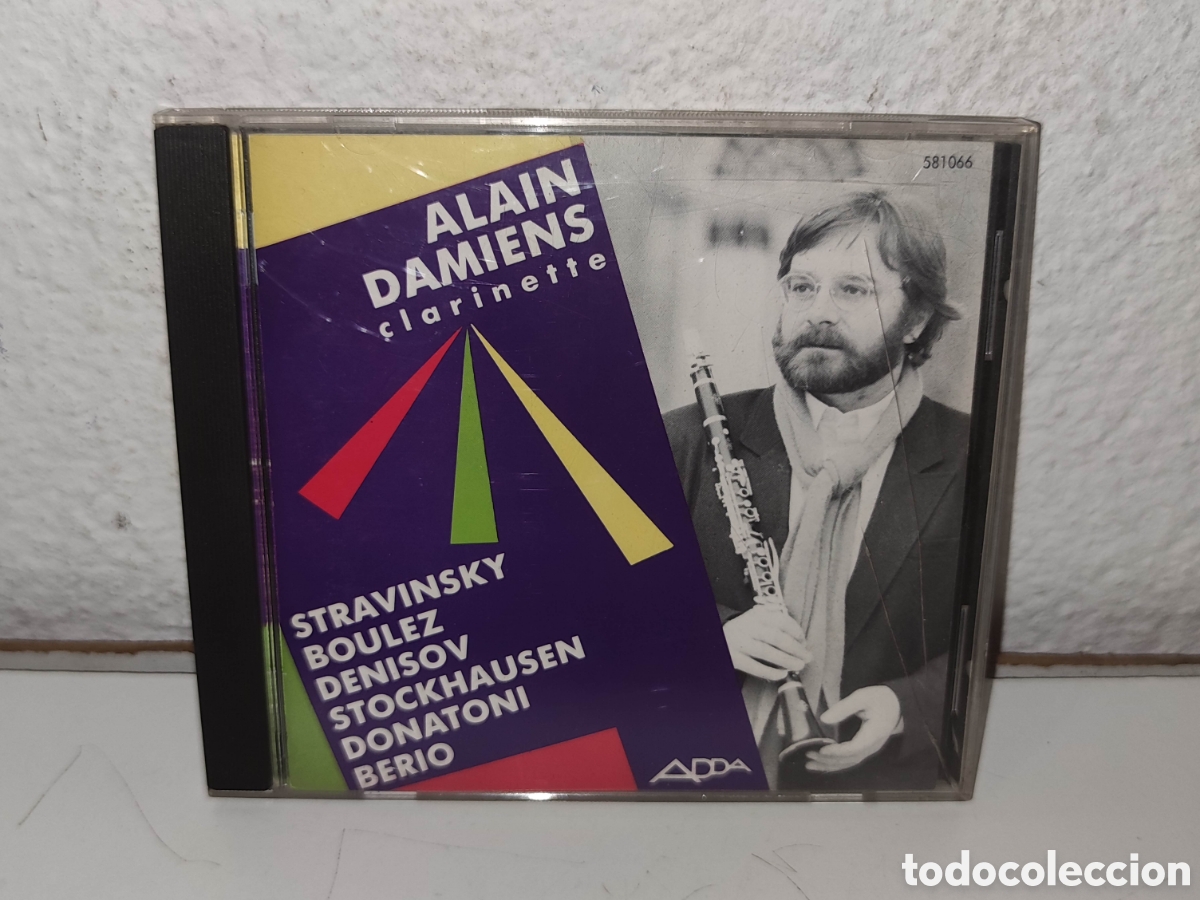 CDs de m&uacute;sica: Cd - Alain Damiens Plays Stravinsky - Boulez - Denisov - Stockhausen - Donatoni - Berio &ndash; Clarinette