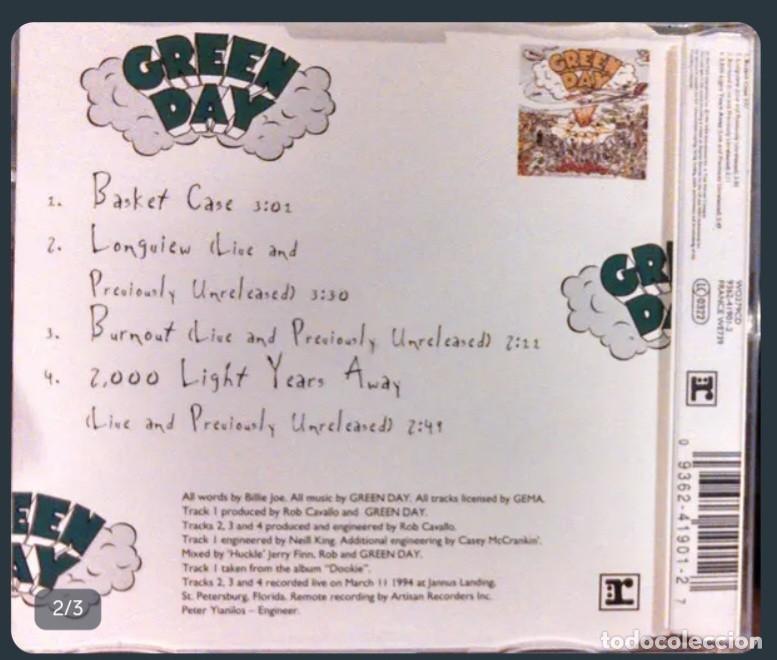 CDs de m&uacute;sica: green day - basket case - Foto 2