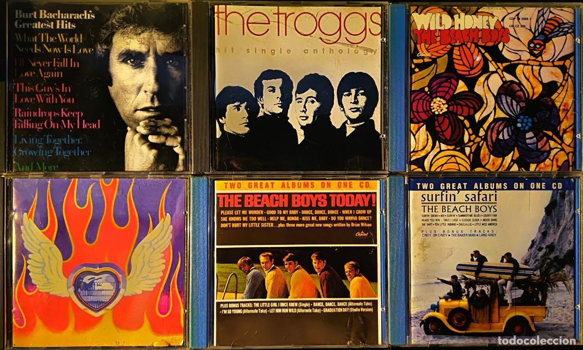 CDs de m&uacute;sica: LOTE 12 CDs m&uacute;sica 60s - Beach Boys, Troggs, Burt Bacharach...