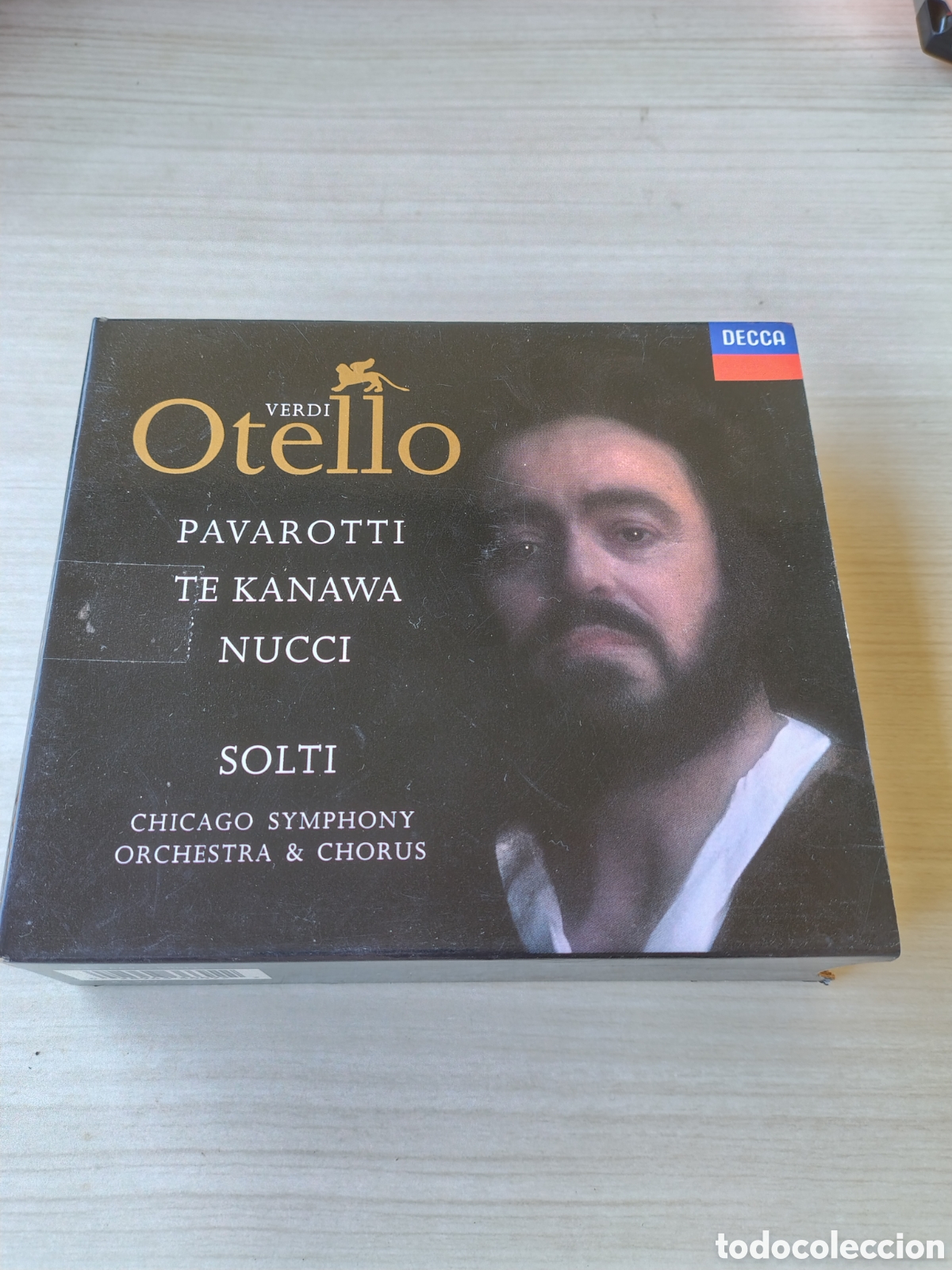 CDs de m&uacute;sica: VERDI OTELLO 2CD BOX LIBRETO 240 PGS ( 1991 DECCA ) PAVAROTTI TE KANAWA SOLTI