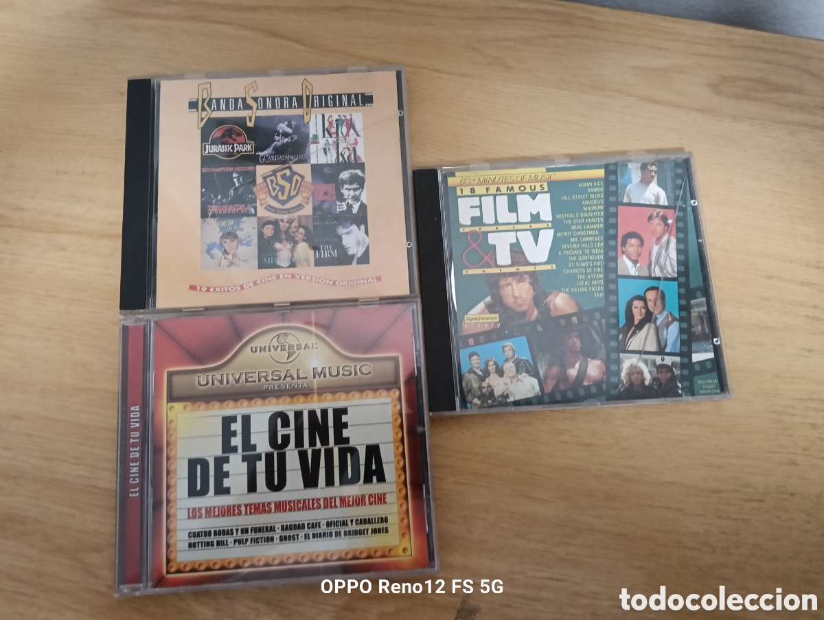 CDs de m&uacute;sica: Lote de 3 CDs Bandas Sonoras Originales