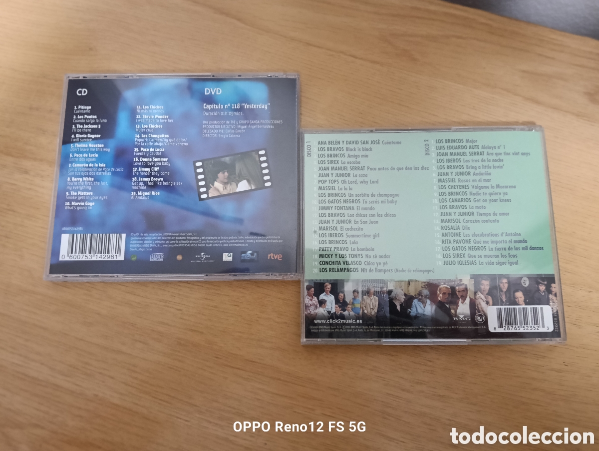 CDs de m&uacute;sica: Dos CDs de Cu&eacute;ntame C&oacute;mo Pas&oacute; - Foto 2