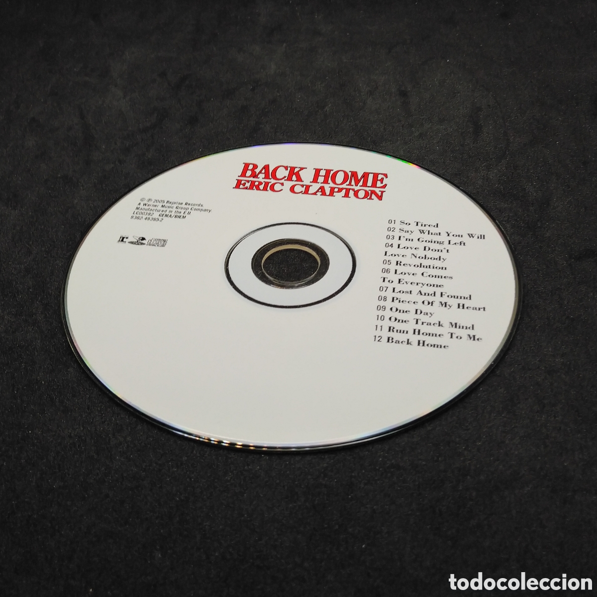 CDs de m&uacute;sica: ERIC CLAPTON - BACK HOME - 2005 - CD - DISCO VERIFICADO - Foto 6