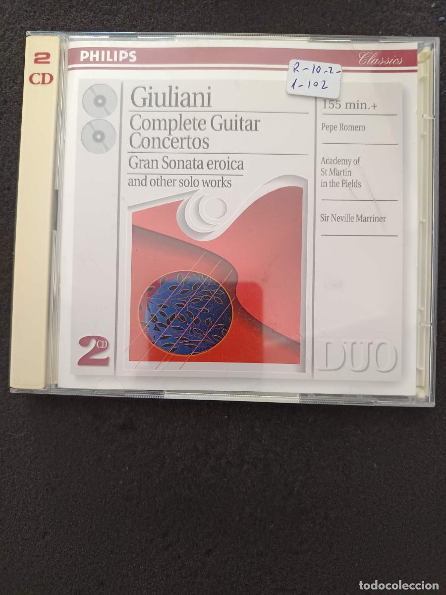 CDs de m&uacute;sica: 2 CD. GIULIANI: COMPLETE GUITAR CONCERTOS / GRAN SONATA EROICA AND OTHER SOLO WORKS. DIR: SIR NEVILL