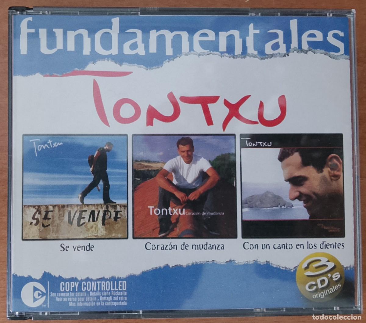 CDs de m&uacute;sica: Tontxu. Fundamentales. 3 CD's.
