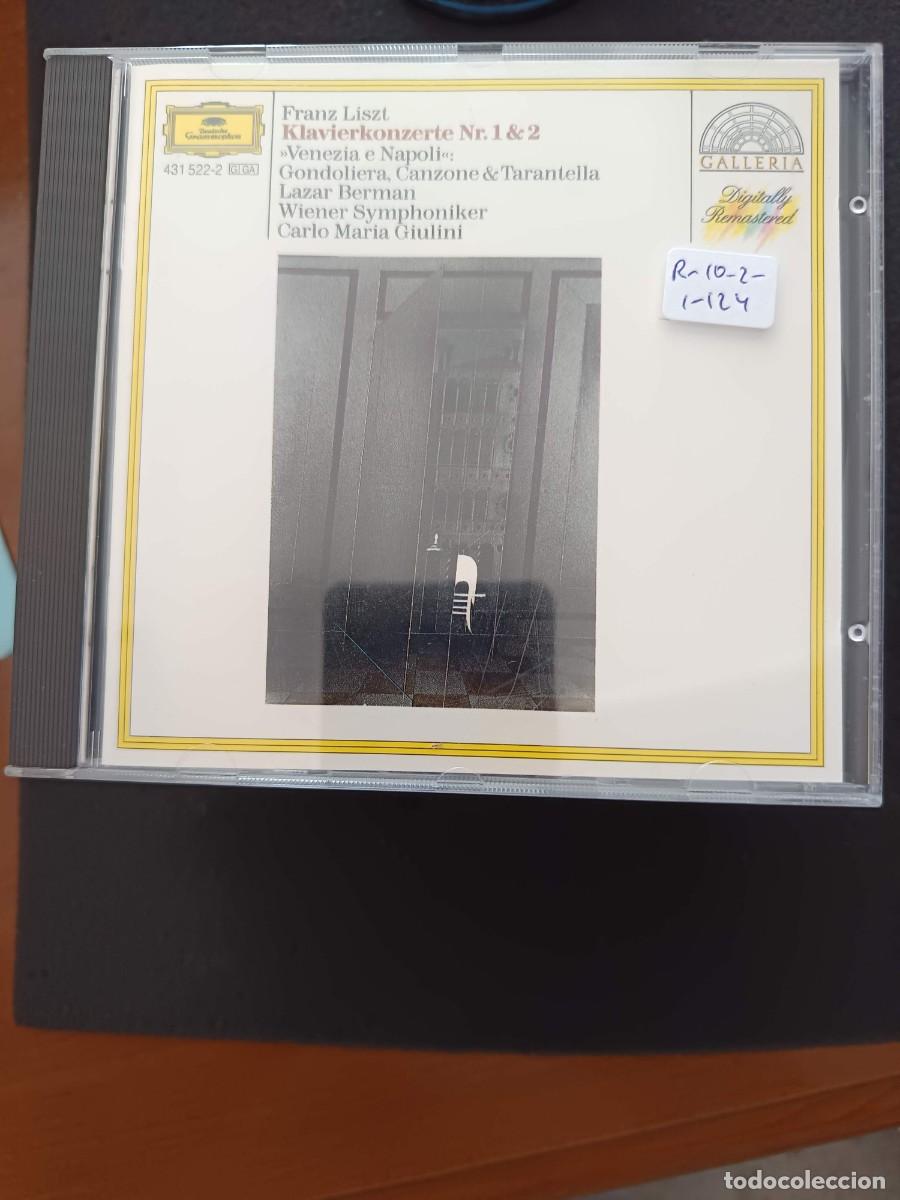 CDs de m&uacute;sica: LISZT: KLAVIERKONZERTE N&ordm;S. 1 & 2 / VENEZIA E NAPOLI. DIR: CARLO MARIA GIULINI. PIANO: LAZAR BERMAN