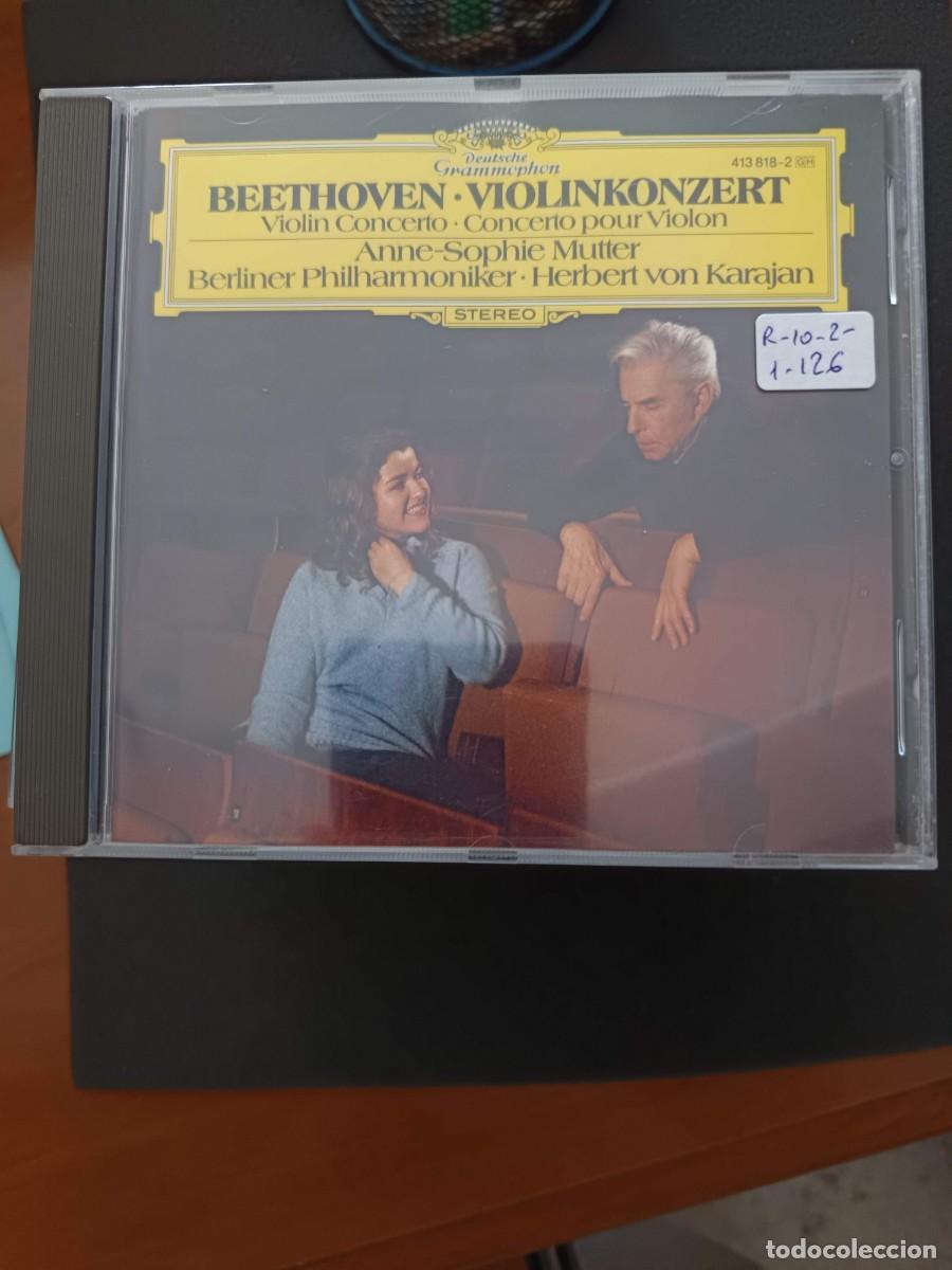 CDs de m&uacute;sica: BEETHOVEN: VIOLINKONZERT. DIR: VON KARAJAN. VIOLIN: ANNE-SOPHIE MUTTER. BERLINER PHILHARMONIKER