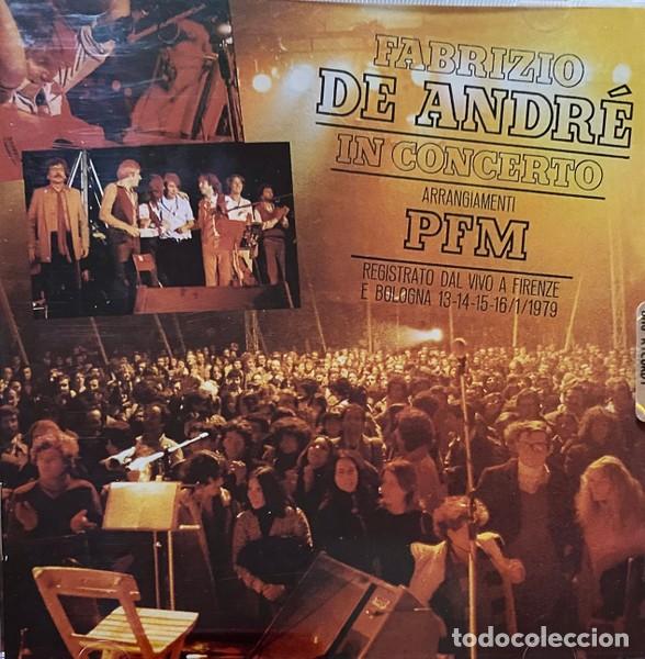 CDs de m&uacute;sica: FABRIZIO DE ANDR&Eacute; -IN CONCERTO -ARRANGIAMENTI PFM CD 2002 JUNTO A PREMIATA FORNERIA MARCONI EN 19797