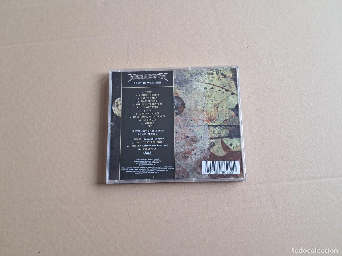 CDs de m&uacute;sica: MEGADETH - CRYPTIC WRITINGS CD 1997 - Foto 3