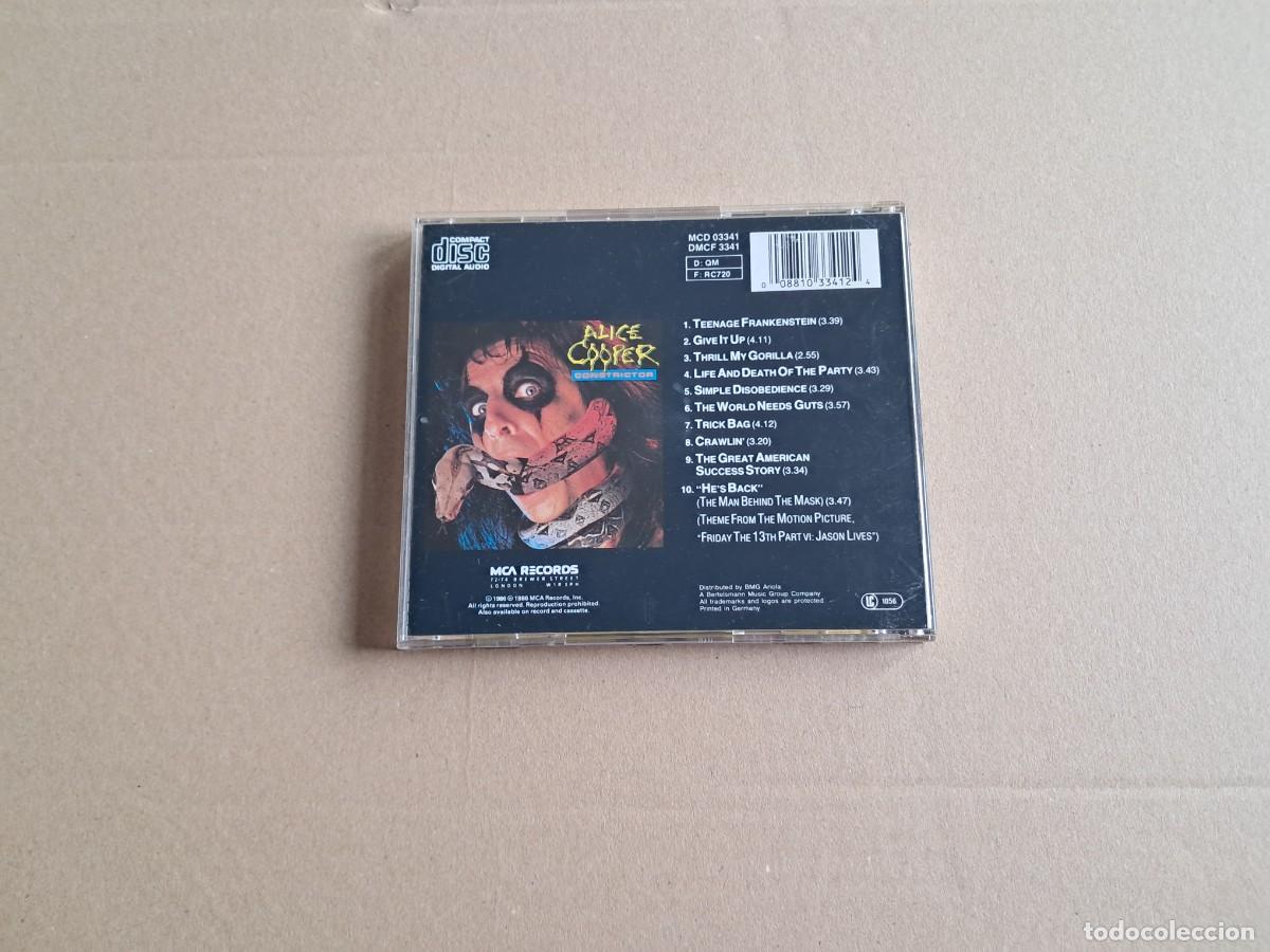 CDs de m&uacute;sica: ALICE COOPER - CONSTRICTOR CD - Foto 3