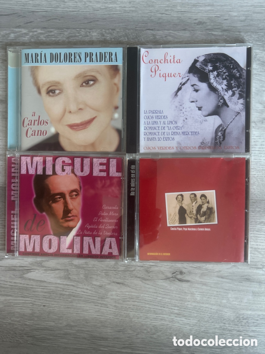 CDs de m&uacute;sica: Mar&iacute;a Dolores Pradera Conchita Piquer miguel Molina