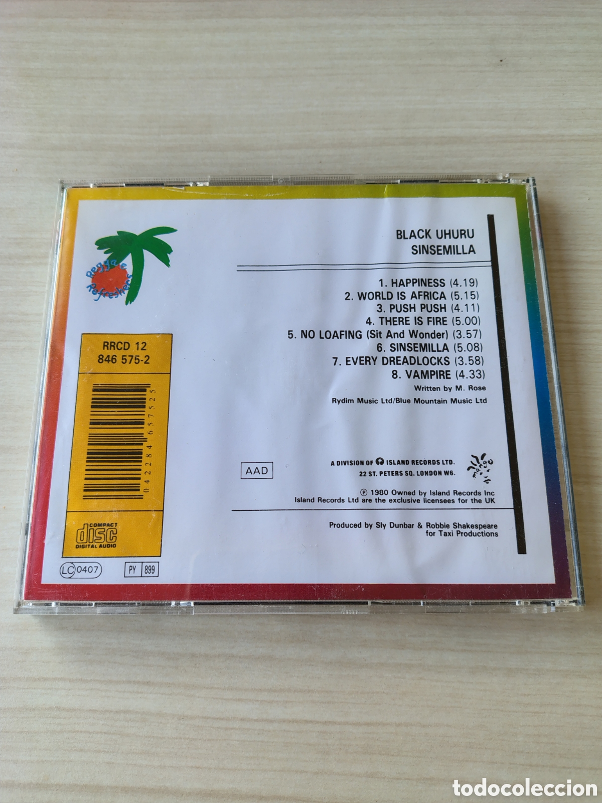 CDs de m&uacute;sica: BLACK UHURU Sinsemilla ( 1980 ISLAND MANGO ) - Foto 3