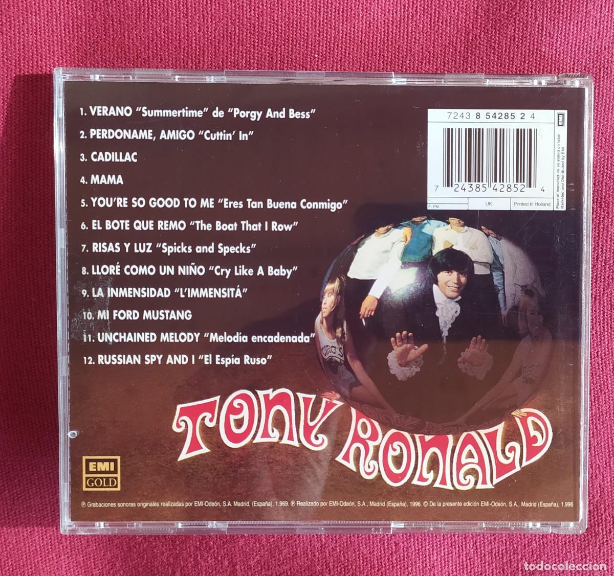 CDs de m&uacute;sica: CD Tony Ronald. Historia del pop espa&ntilde;ol - Foto 2