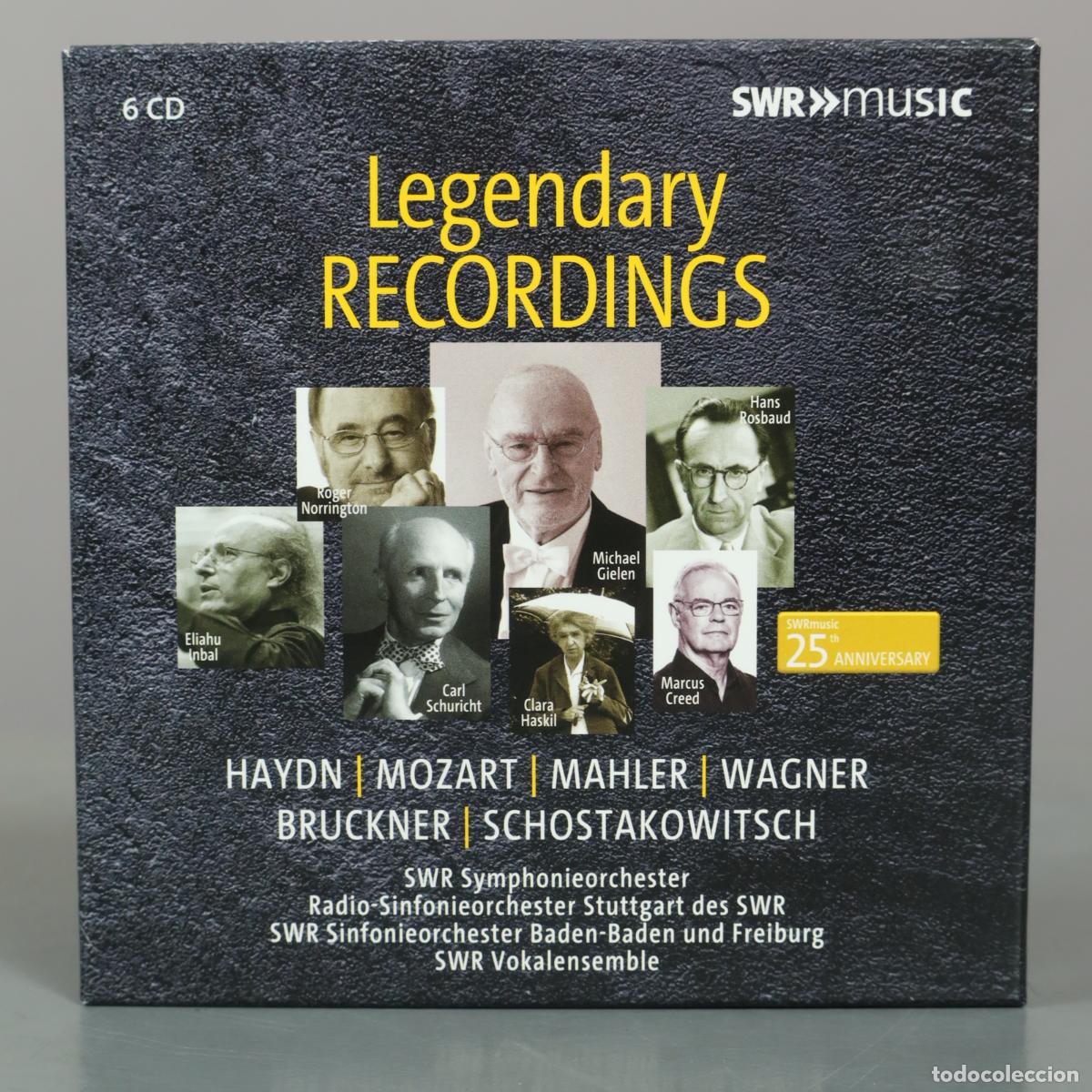 CDs de m&uacute;sica: cd. Legendary Recordings - SWRmusic Anniversary - Roger Norrington, Clara Haskil, Carl Schuricht,