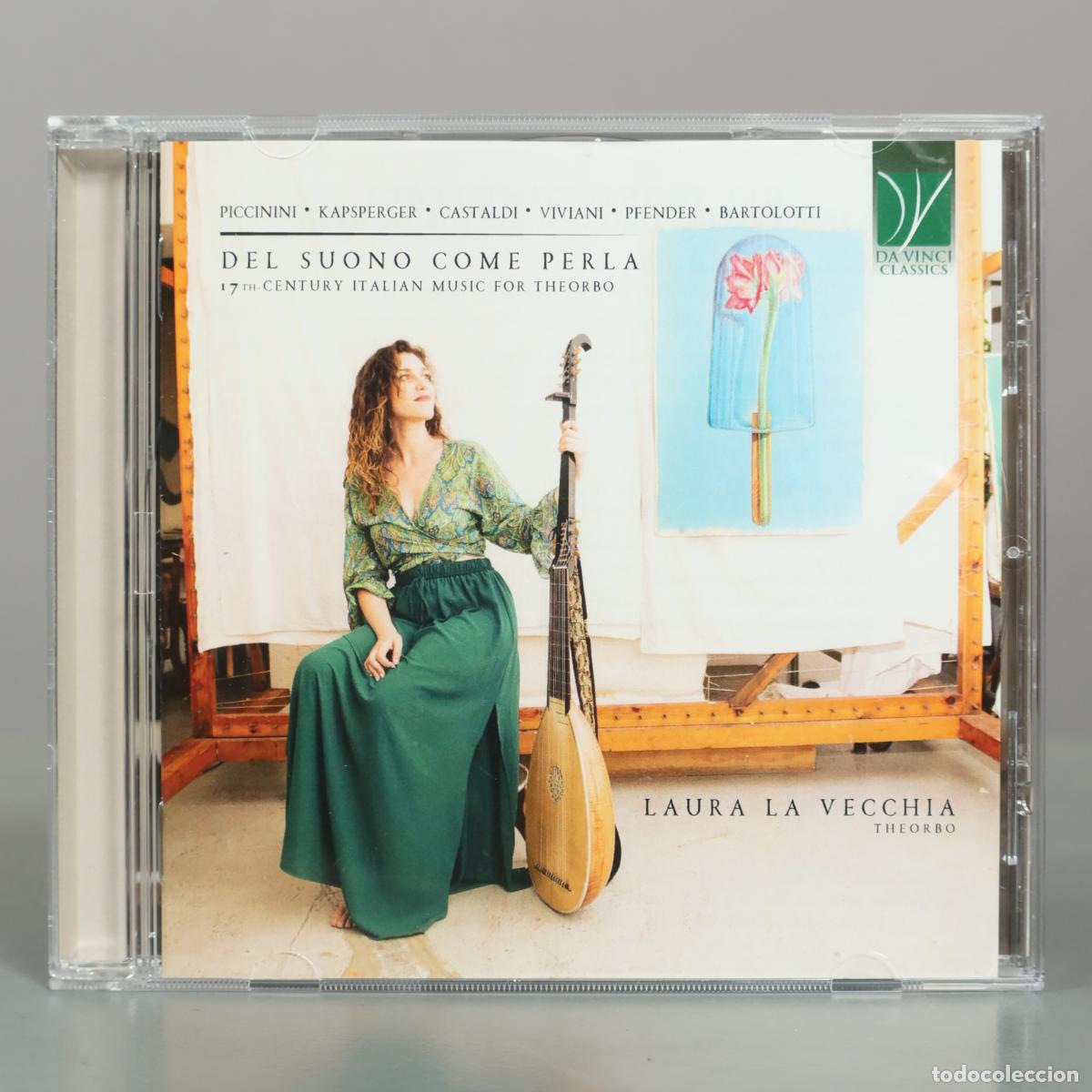 CDs de m&uacute;sica: CD. Del Suono Come Perla: 17th-Century Italian Music for Theorbo - Laura La Vecchia - Alessandro
