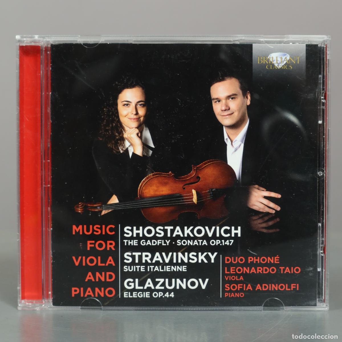 CDs de m&uacute;sica: CD. Music for Viola and Piano - Dmitri Shostakovich, Igor Stravinsky, Alexander Glazunov - Duo