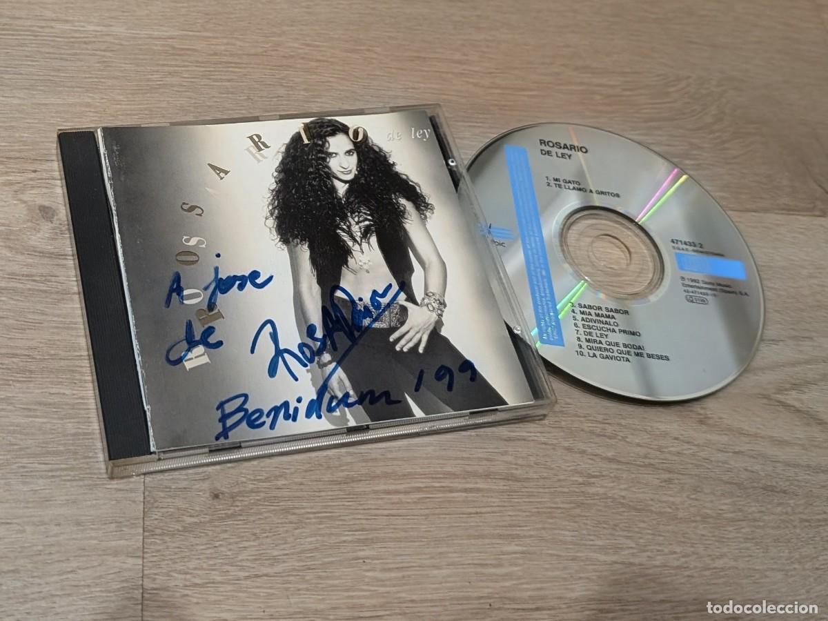 CDs de m&uacute;sica: ROSARIO - DE LEY .. SU PRIMER CD .. EPIC - 1992 - CON LETRAS .. FIRMADO Y DEDICADO