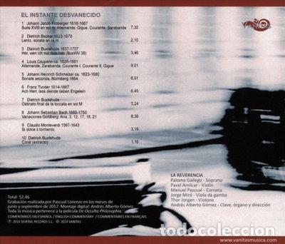 CDs de m&uacute;sica: El instante desvanecido- 8436001539799