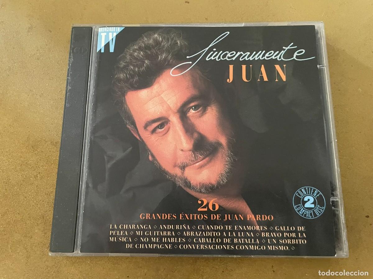 CDs de m&uacute;sica: DOBLE CD JUAN PARDO SINCERAMENTE JUAN 26 GRANDES EXITOS
