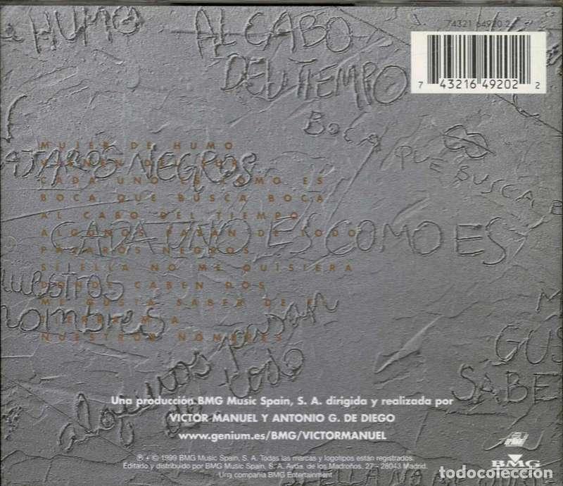 CDs de m&uacute;sica: Victor Manuel - Cada uno es como es. CD - Foto 2