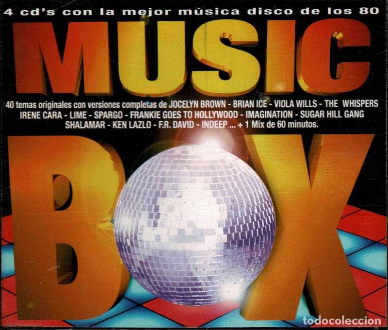 CDs de m&uacute;sica: Music Box (4 CD's Con La Mejor M&uacute;sica Disco De Los 80)