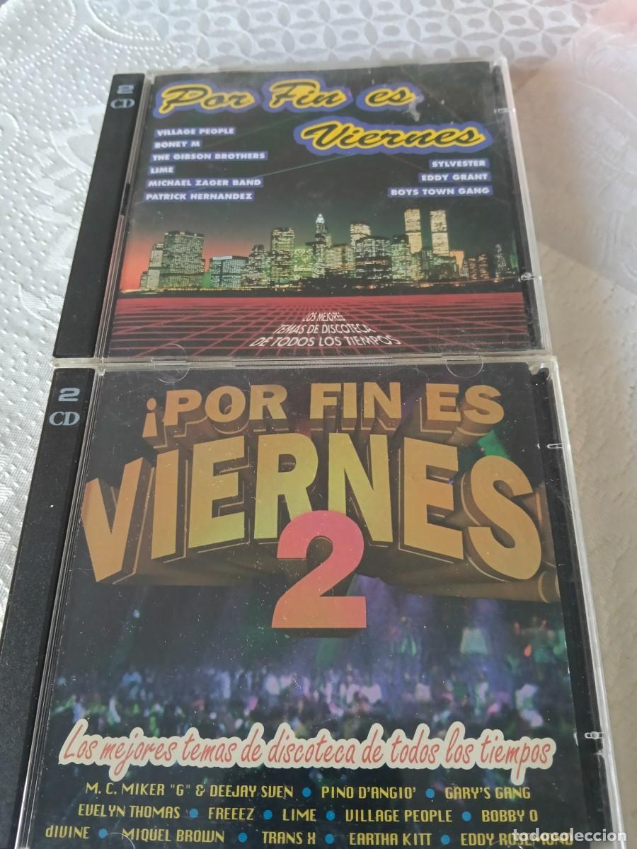CDs de m&uacute;sica: RAR 4 CD'S. POR FIN ES VIERNES 1 & 2. LIME, BONEY M, BOBBY O, FREEEZ, PINO D'ANG