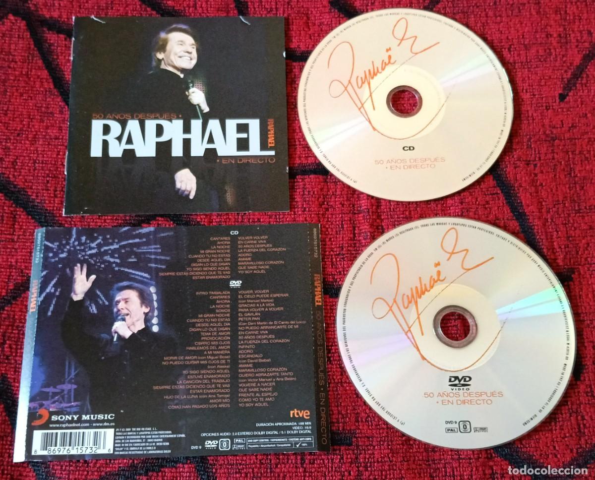 CDs de m&uacute;sica: RAPHAEL ** 50 A&ntilde;os Despu&eacute;s (En Directo) ** CD + DVD 2009