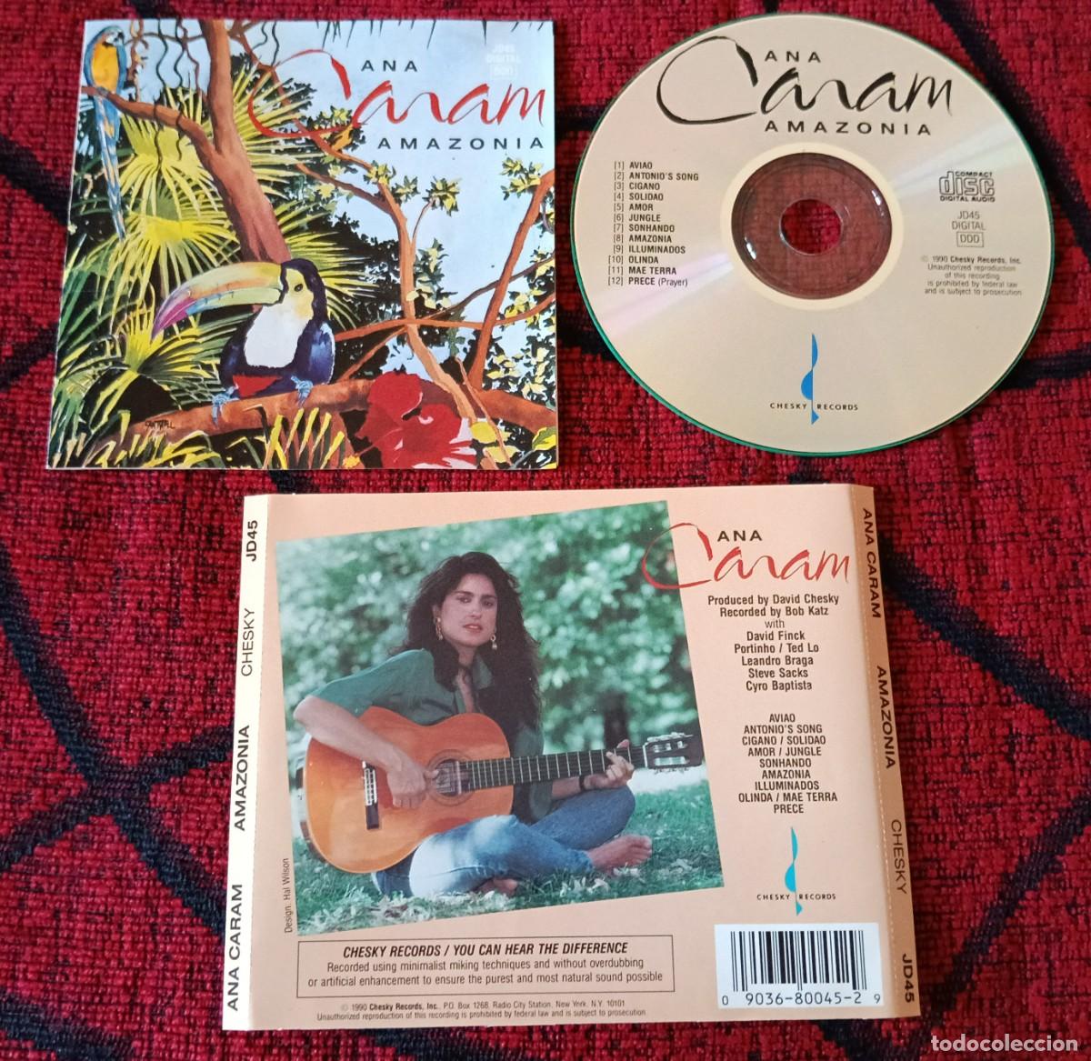 CDs de m&uacute;sica: ANA CARAM ** Amazonia ** CD 1990 USA